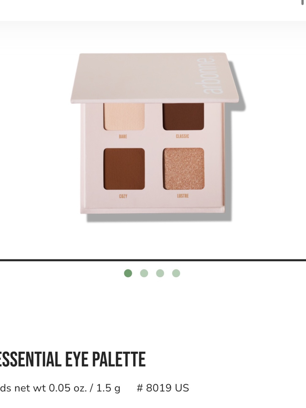 Arbonne Eye Palette - Sage Green & Mint Accents